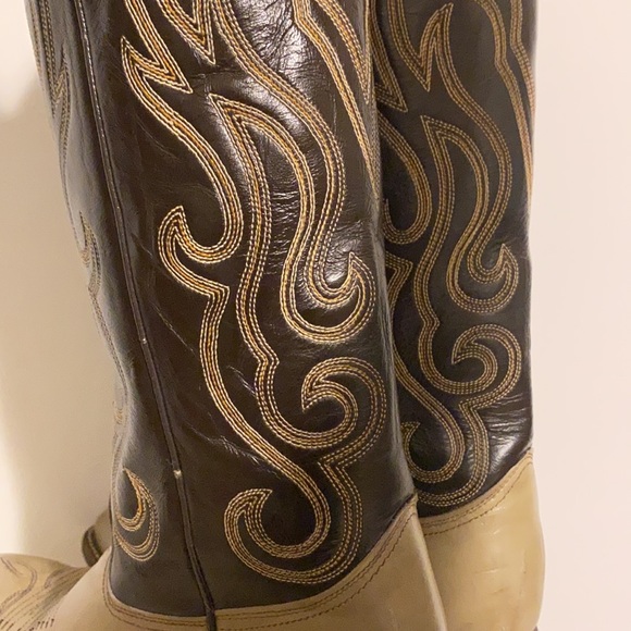 🤎Vintage Leather IMPERIAL Western Cowboy Boots - Picture 6 of 9